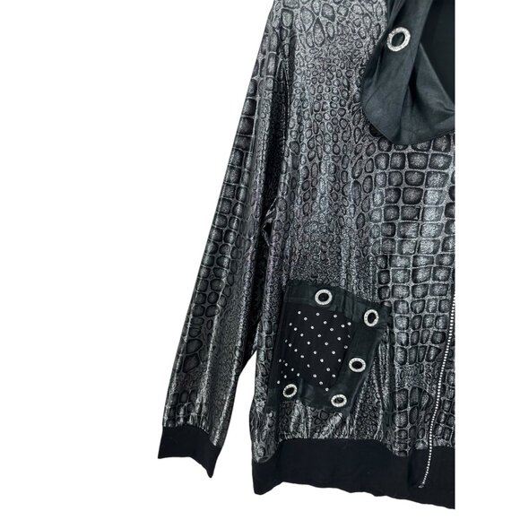 Vintage La Velina Jacket Womens No‎ size tag Grunge Goth Dark Mystical Whimsy - Picture 5 of 7